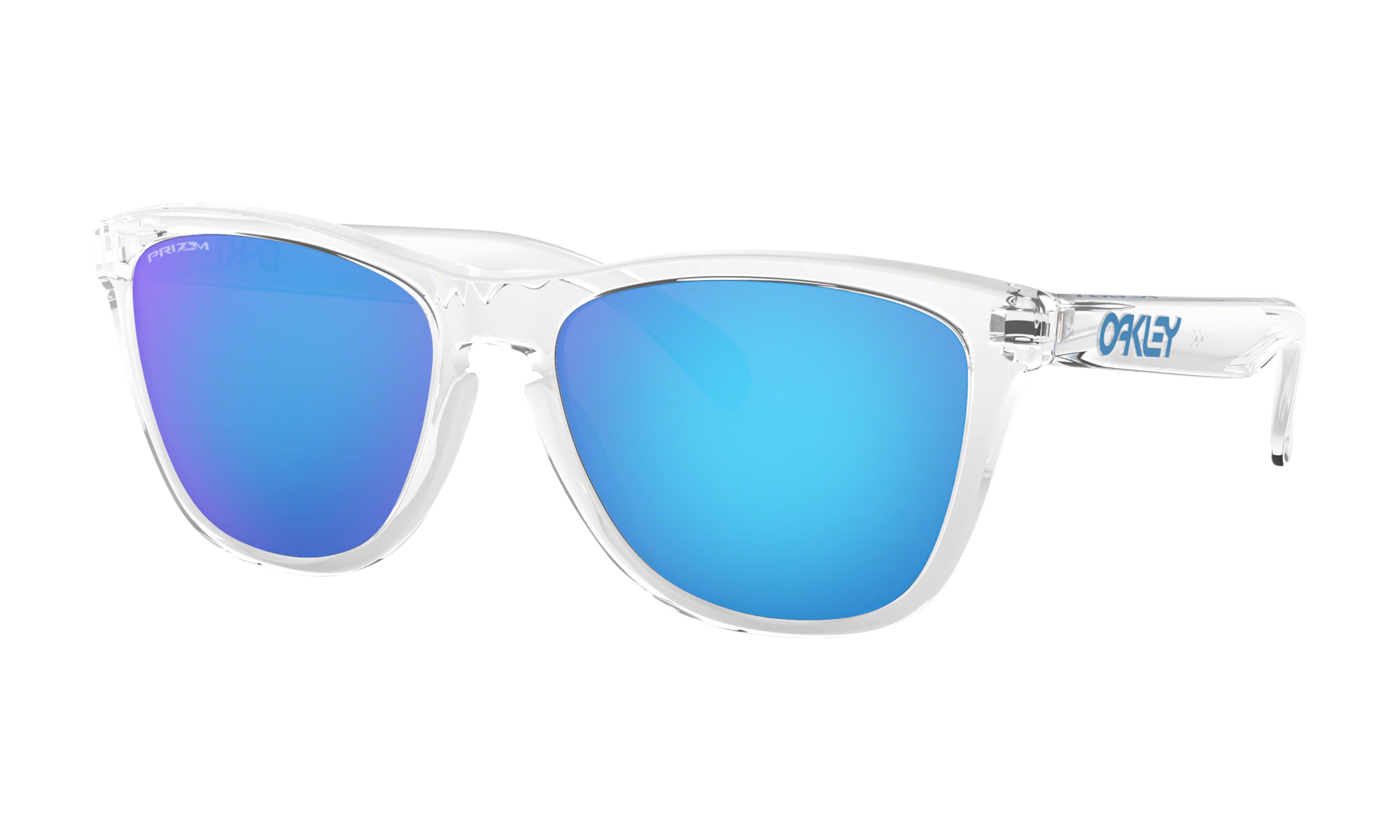 Oakley Frogskins Crystal Clear Prizm Sapphire Sunglasses